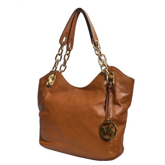 MICHAEL Michael Kors Handbags - MICHAEL KORS BROWN LEATHER LILLY CHAIN HOBO